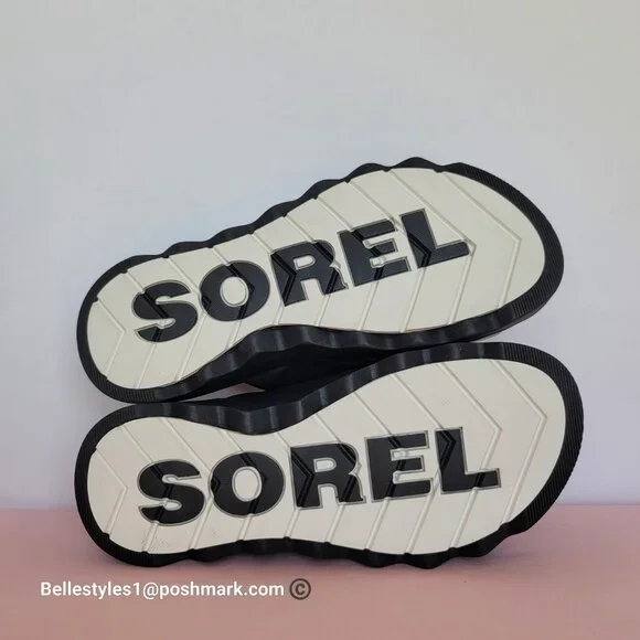 SOREL Viibe Criss-Cross Platform Smooth Leather Women's Slide- Size 8.5 ⭐ - Picture 14 of 16